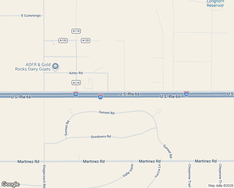 map of restaurants, bars, coffee shops, grocery stores, and more near Route 66 in Moriarty