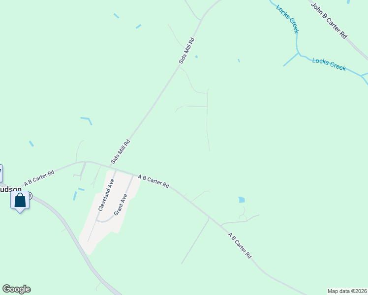 map of restaurants, bars, coffee shops, grocery stores, and more near 3431 A B Carter Road in Fayetteville