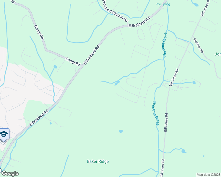 map of restaurants, bars, coffee shops, grocery stores, and more near 3615 Bill Jones Road in Apison