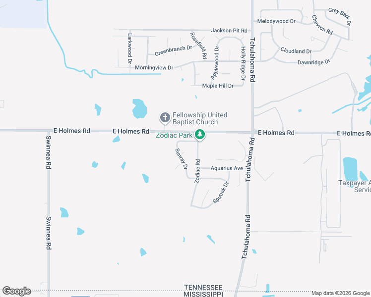 map of restaurants, bars, coffee shops, grocery stores, and more near 5240 Sunray Drive in Memphis