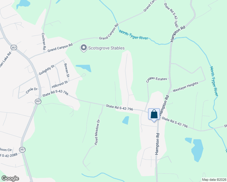 map of restaurants, bars, coffee shops, grocery stores, and more near 235 Bethany Court in Inman