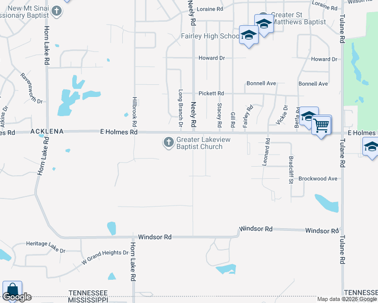 map of restaurants, bars, coffee shops, grocery stores, and more near 252 Gray Duck Drive in Memphis