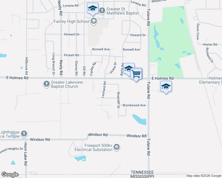 map of restaurants, bars, coffee shops, grocery stores, and more near 481 Bradwood Avenue in Memphis