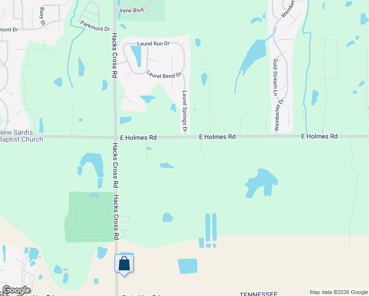 map of restaurants, bars, coffee shops, grocery stores, and more near 8199 East Holmes Road in Memphis