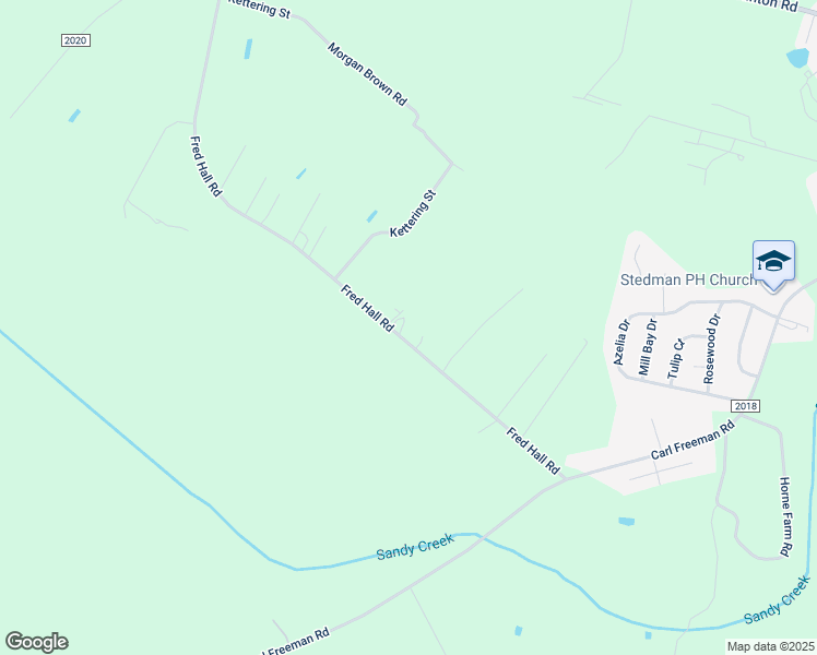 map of restaurants, bars, coffee shops, grocery stores, and more near 903 Fred Hall Road in Stedman