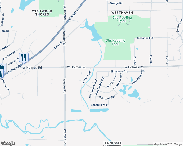 map of restaurants, bars, coffee shops, grocery stores, and more near 5234 Crossfield Road in Memphis
