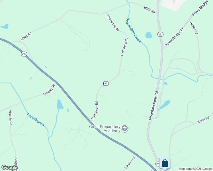 map of restaurants, bars, coffee shops, grocery stores, and more near 202 Thompson Road in Taylors