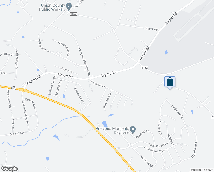 map of restaurants, bars, coffee shops, grocery stores, and more near 4000 Herkimer Drive in Monroe