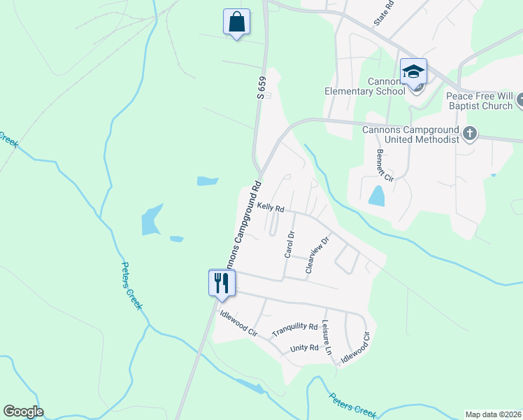 map of restaurants, bars, coffee shops, grocery stores, and more near 130 Kelly Road in Spartanburg