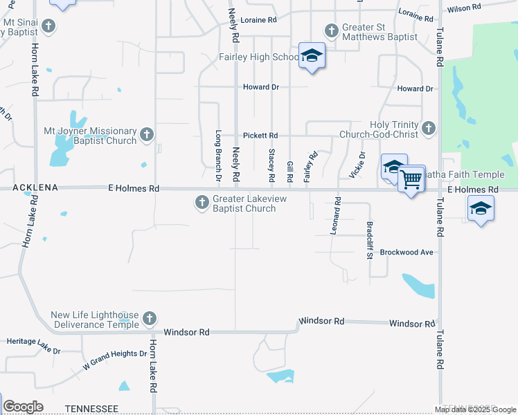 map of restaurants, bars, coffee shops, grocery stores, and more near 5248 Gray Duck Drive in Memphis