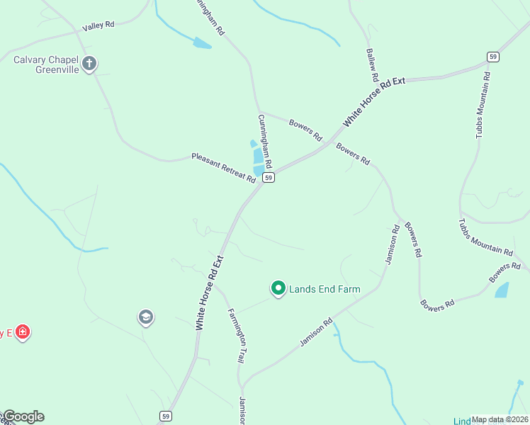 map of restaurants, bars, coffee shops, grocery stores, and more near 500 White Horse Road Extension in Travelers Rest