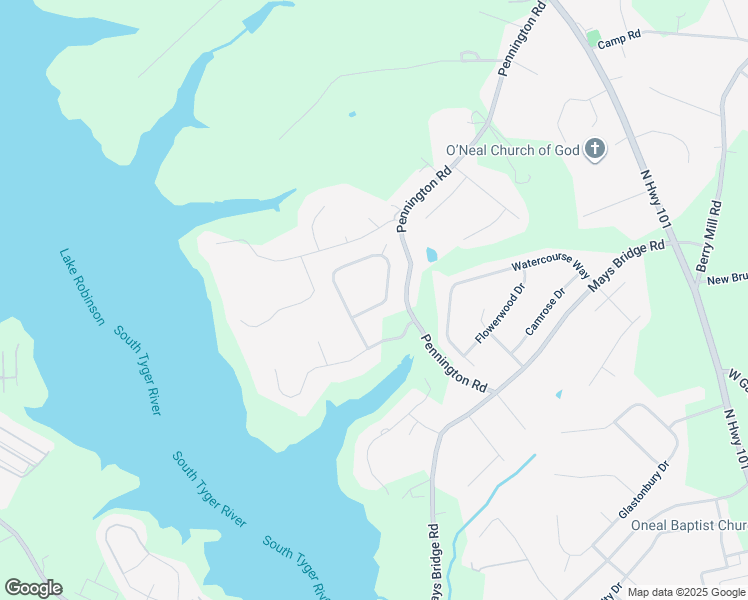 map of restaurants, bars, coffee shops, grocery stores, and more near 228 Country Mist Drive in Greer