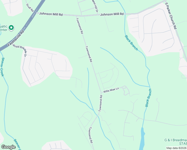 map of restaurants, bars, coffee shops, grocery stores, and more near 1155 Townsend Road in Raeford