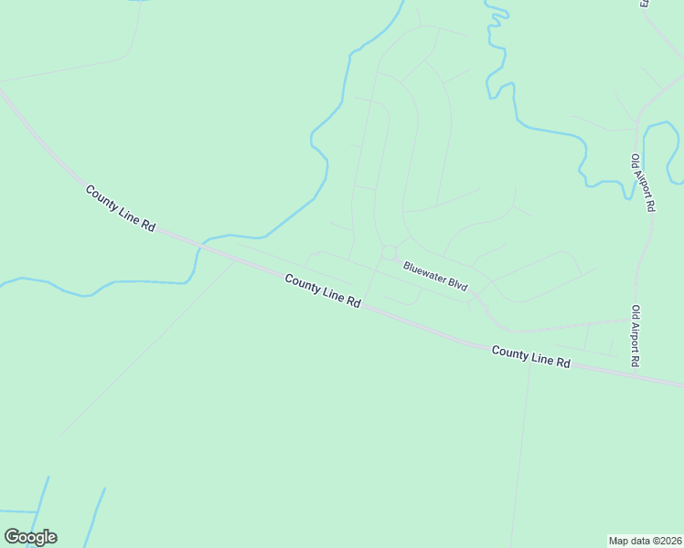 map of restaurants, bars, coffee shops, grocery stores, and more near County Line Road in New Bern