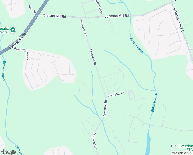 map of restaurants, bars, coffee shops, grocery stores, and more near 1155 Townsend Road in Raeford