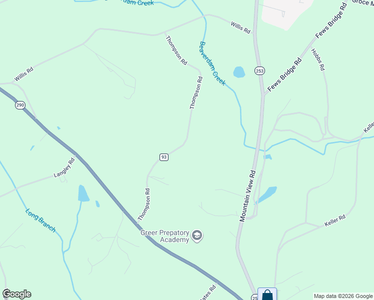 map of restaurants, bars, coffee shops, grocery stores, and more near 250 Thompson Road in Taylors