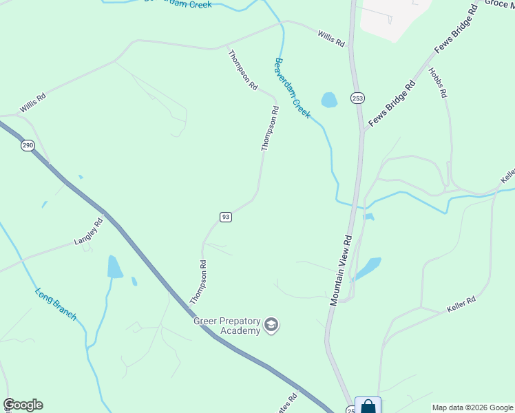 map of restaurants, bars, coffee shops, grocery stores, and more near 250 Thompson Road in Taylors