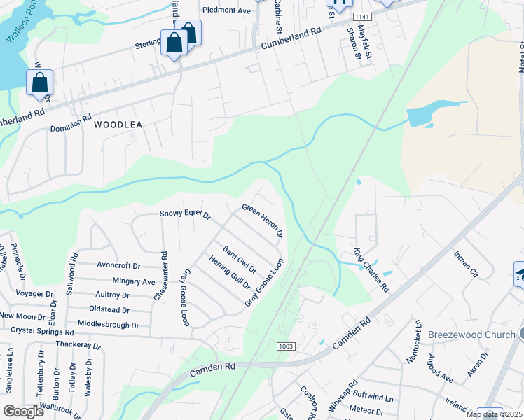 map of restaurants, bars, coffee shops, grocery stores, and more near 2639 Green Heron Drive in Fayetteville
