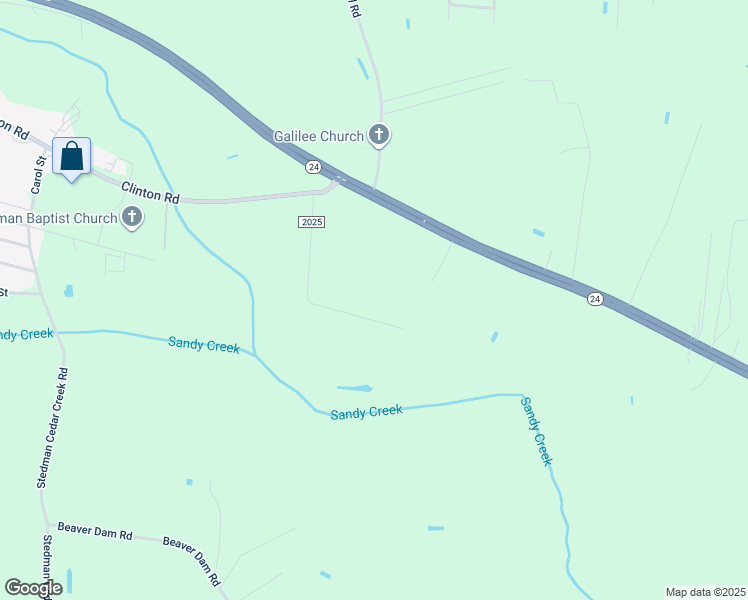 map of restaurants, bars, coffee shops, grocery stores, and more near 229 Cleta Drive in Stedman
