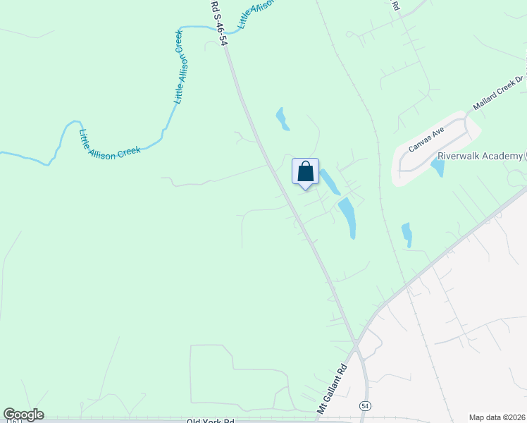 map of restaurants, bars, coffee shops, grocery stores, and more near 6034 Swinging Tree Lane in York