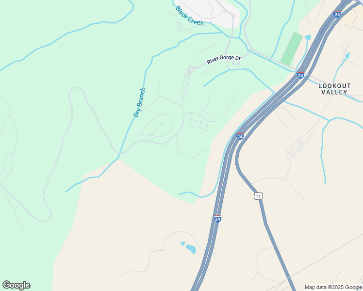 map of restaurants, bars, coffee shops, grocery stores, and more near 937 Elk Ridge Trail in Chattanooga
