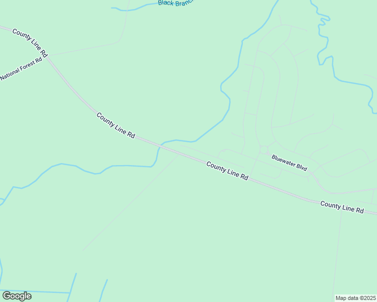 map of restaurants, bars, coffee shops, grocery stores, and more near County Line Road in New Bern