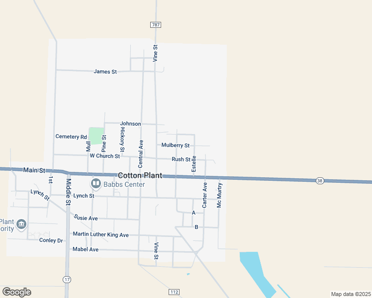 map of restaurants, bars, coffee shops, grocery stores, and more near 364 Mulberry Street in Cotton Plant
