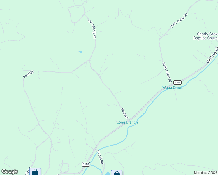 map of restaurants, bars, coffee shops, grocery stores, and more near 1919 Ford Road in Warne