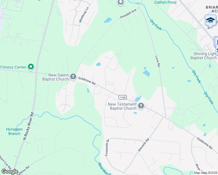 map of restaurants, bars, coffee shops, grocery stores, and more near 1306 Trull Place in Monroe
