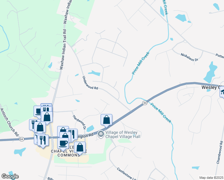 map of restaurants, bars, coffee shops, grocery stores, and more near 6002 Quintessa Drive in Wesley Chapel