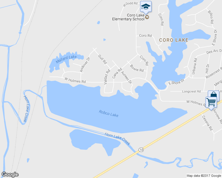 map of restaurants, bars, coffee shops, grocery stores, and more near 5174 Valdaz Road in Memphis