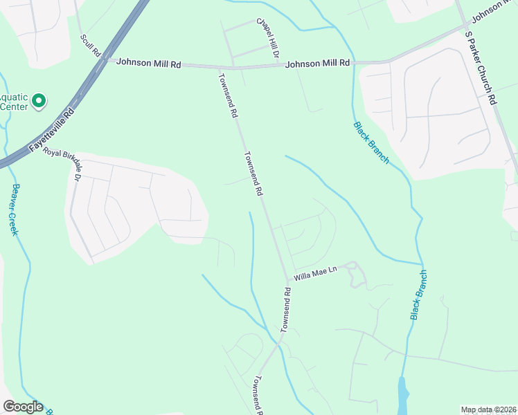 map of restaurants, bars, coffee shops, grocery stores, and more near 1249 Townsend Road in Raeford