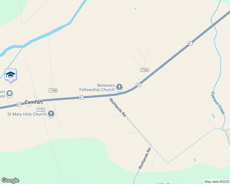 map of restaurants, bars, coffee shops, grocery stores, and more near 3952 North Carolina 41 in Trenton