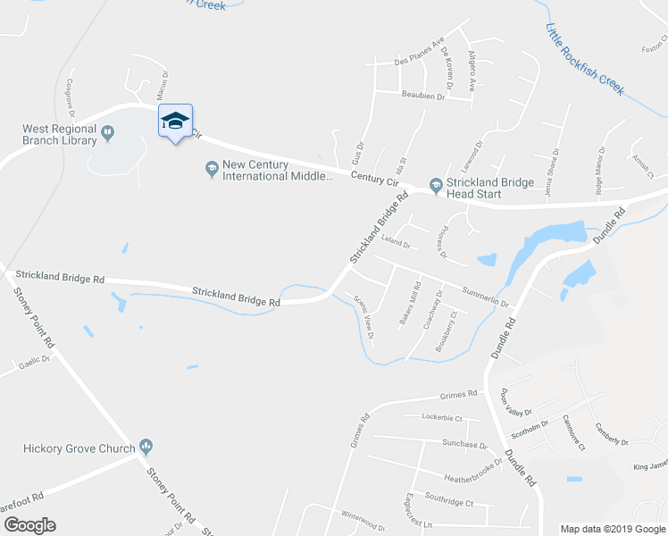 map of restaurants, bars, coffee shops, grocery stores, and more near 2972 Strickland Bridge Road in Fayetteville