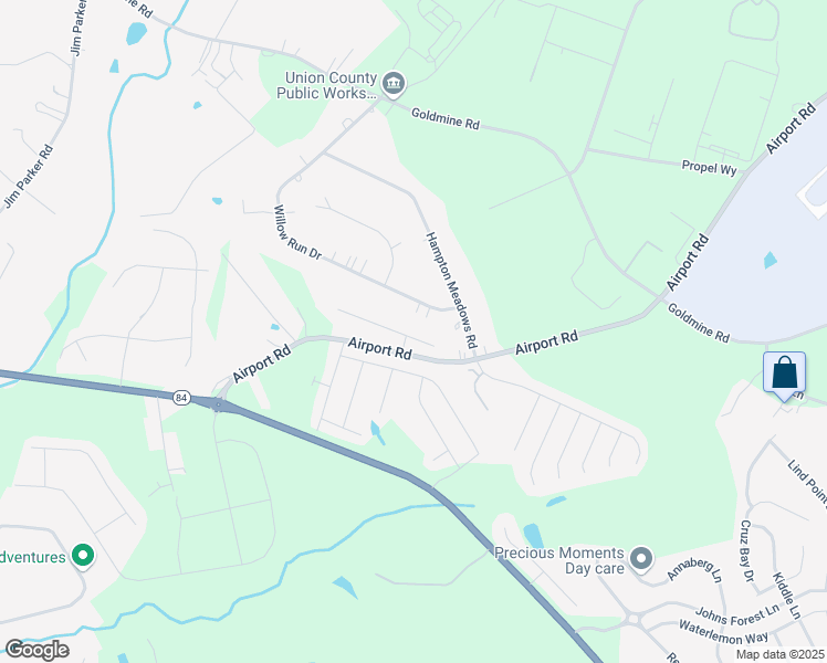 map of restaurants, bars, coffee shops, grocery stores, and more near 401 Dexter Place in Monroe