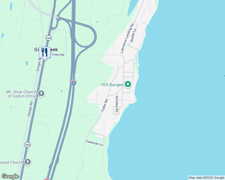 map of restaurants, bars, coffee shops, grocery stores, and more near 25 Fuller Road in Conway