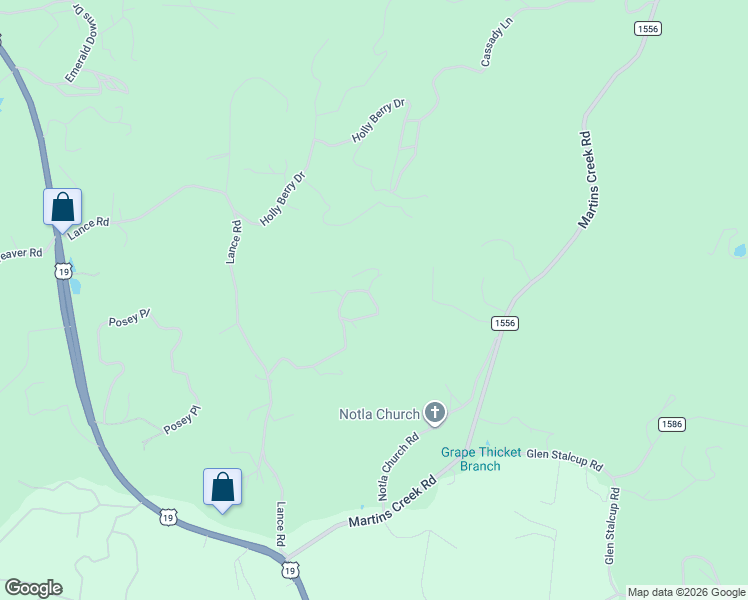 map of restaurants, bars, coffee shops, grocery stores, and more near 471 Sugar Maple Road in Murphy