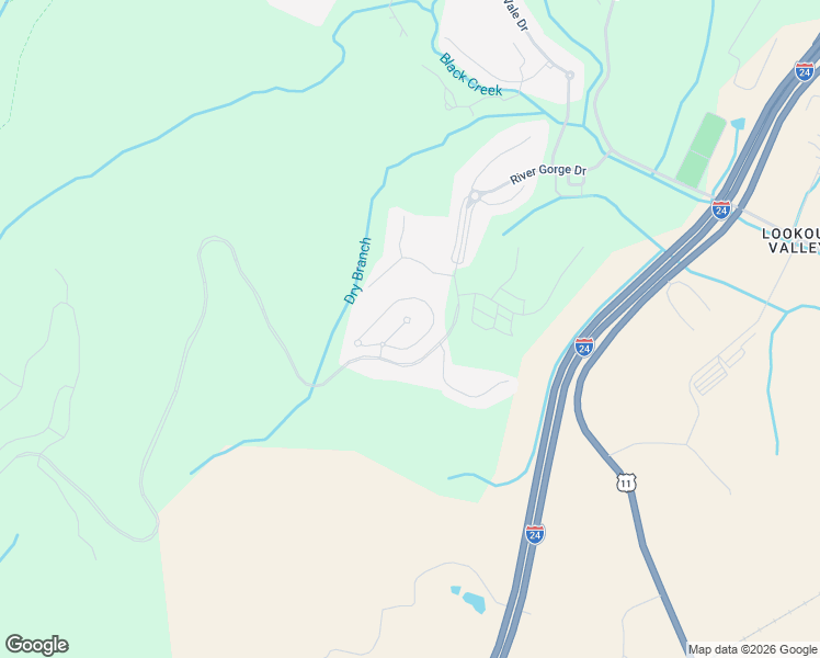 map of restaurants, bars, coffee shops, grocery stores, and more near 1185 Leconte Circle in Chattanooga