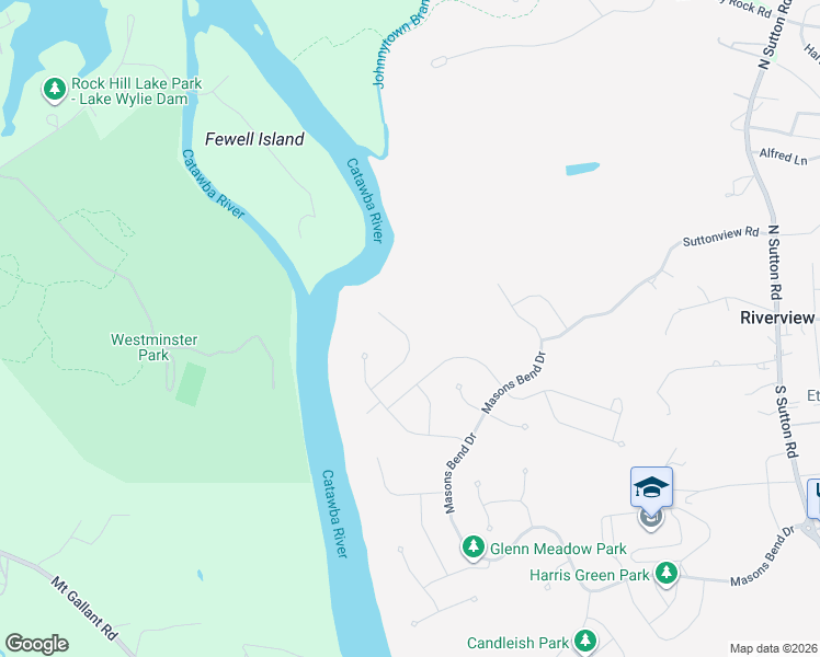 map of restaurants, bars, coffee shops, grocery stores, and more near 4372 Upcountry Court in Fort Mill