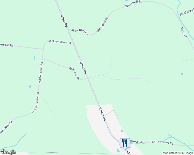 map of restaurants, bars, coffee shops, grocery stores, and more near 380 Big Oak Road in Minor Hill