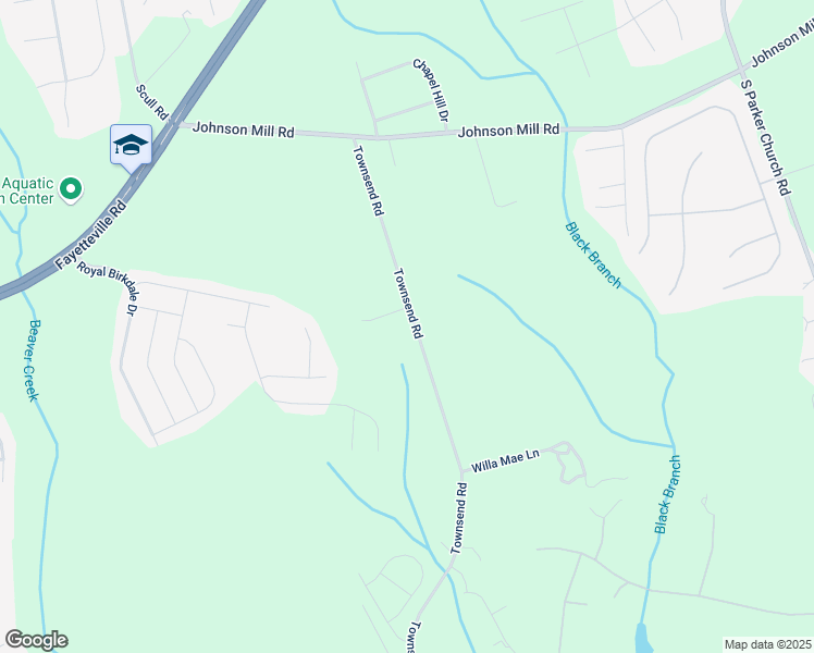 map of restaurants, bars, coffee shops, grocery stores, and more near 1263 Townsend Road in Raeford
