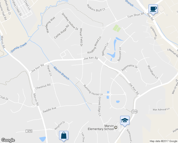 map of restaurants, bars, coffee shops, grocery stores, and more near 725 Wild Berry Ct in Waxhaw