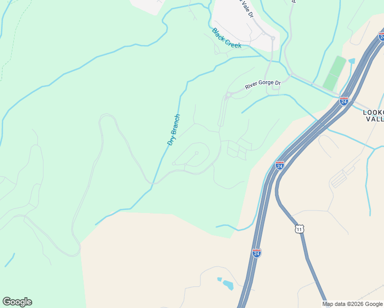 map of restaurants, bars, coffee shops, grocery stores, and more near 586 Kestrel Lane in Chattanooga