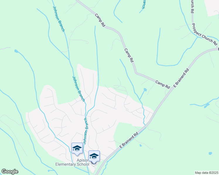 map of restaurants, bars, coffee shops, grocery stores, and more near 10595 Flicker Way in Apison