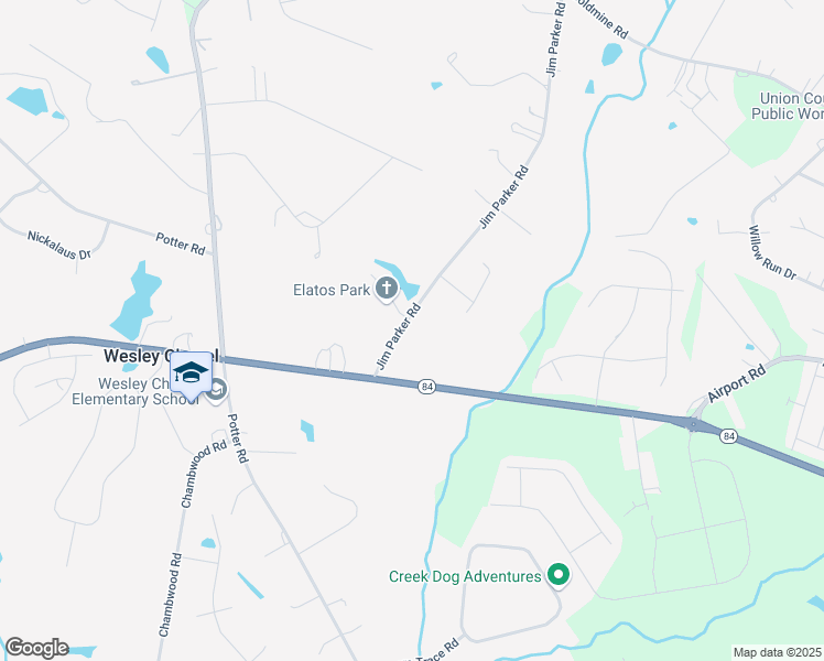 map of restaurants, bars, coffee shops, grocery stores, and more near 120 Jim Parker Road in Monroe