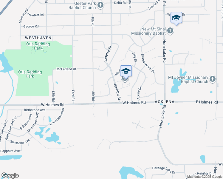 map of restaurants, bars, coffee shops, grocery stores, and more near 367 Washburn Drive in Memphis