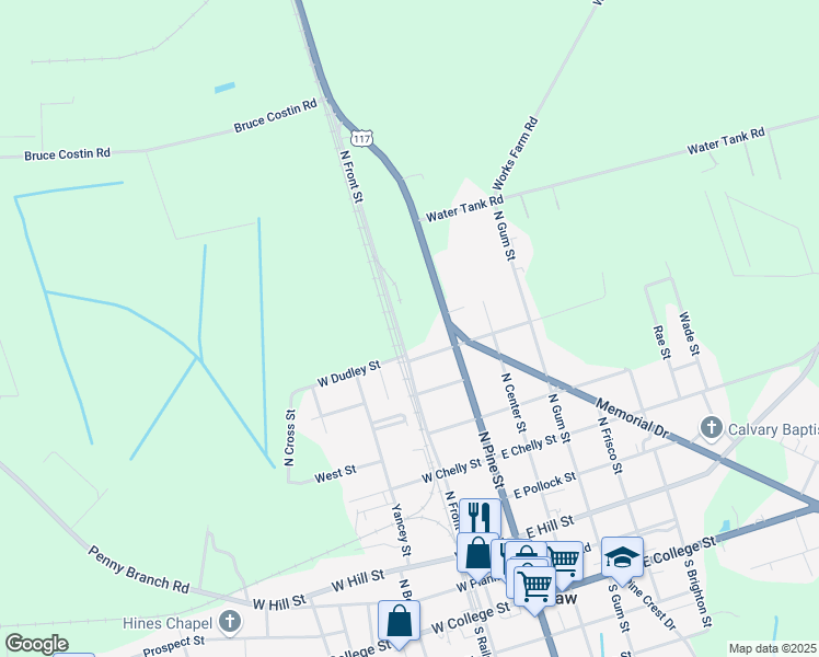 map of restaurants, bars, coffee shops, grocery stores, and more near in Warsaw