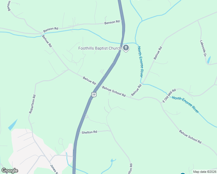 map of restaurants, bars, coffee shops, grocery stores, and more near 1126 U.S. 25 in Travelers Rest