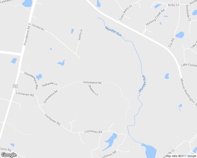 map of restaurants, bars, coffee shops, grocery stores, and more near 6005 Oxfordshire Road in Waxhaw