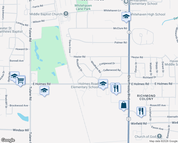 map of restaurants, bars, coffee shops, grocery stores, and more near 943 Cullenwood Road in Memphis